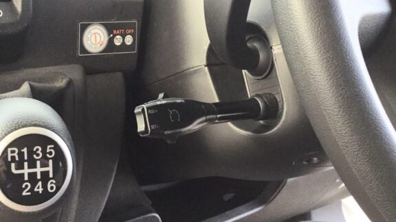 Cruise Control fitted onto steering column.
