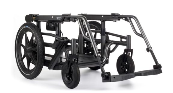A Carony Base 16 Inch on a white background. It appears like a wheelchair just without the chair part.