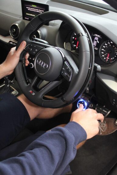 5 way remote operation in an Audi.