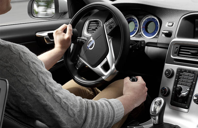 A Carospeed Classic in use within a Volvo, viewed from the second person